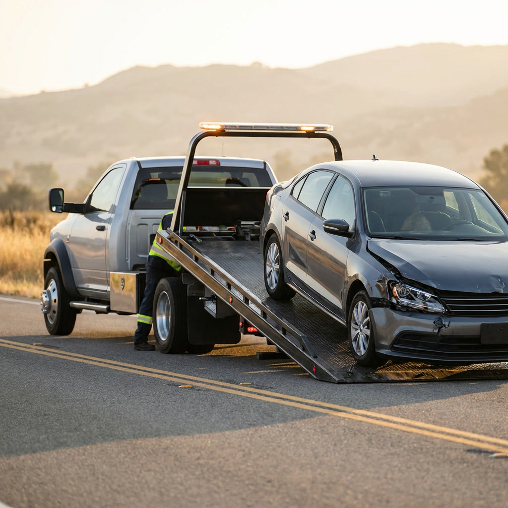 Modern tow truck and roadside service - Gorham NH